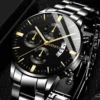 Fashion Men Stainless Steel Watch Luxury Calendar Quartz Wrist Watch - immagine 6
