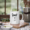 Cute dog Husky mug, white, 325 ml / 11 oz Coffee mug, tea mug for - immagine 4