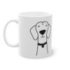 Cute dog Vizsla mug, white, 325 ml / 11 oz Coffee mug, tea mug for - immagine 2