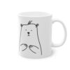 Cute Bear funny mug, white, 325 ml / 11 oz Coffee mug, tea mug for - immagine 3