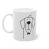 Cute dog Retriever mug, white, 325 ml / 11 oz Coffee mug, tea mug for - immagine 2