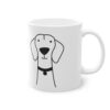 Cute dog Vizsla mug, white, 325 ml / 11 oz Coffee mug, tea mug for - immagine 3