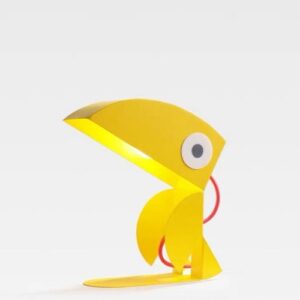 Whimsical Eclectic Memphis Cute Parrot Table Lamp for Study - Full